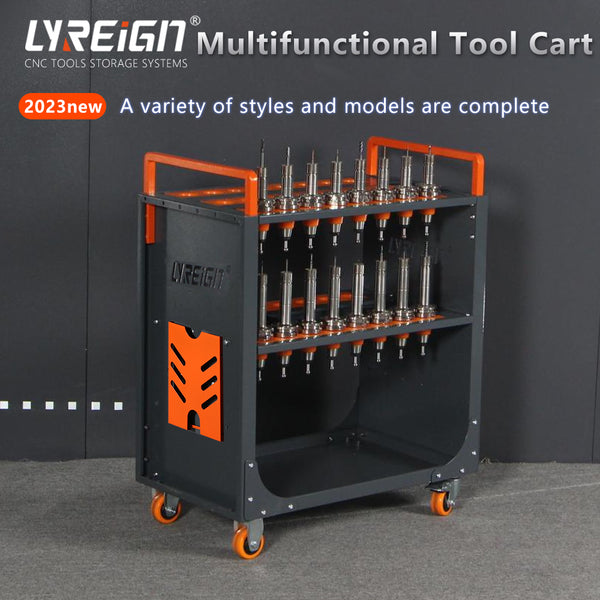 3- and 5-row CNC tool holder transport carts