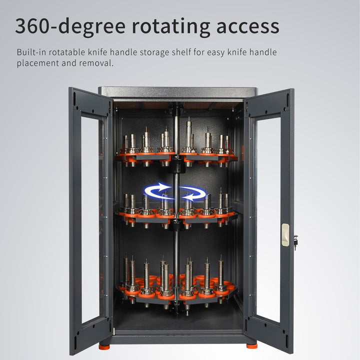 Rotary tool holder cabinet – LYREIGN CNC Tool Cart