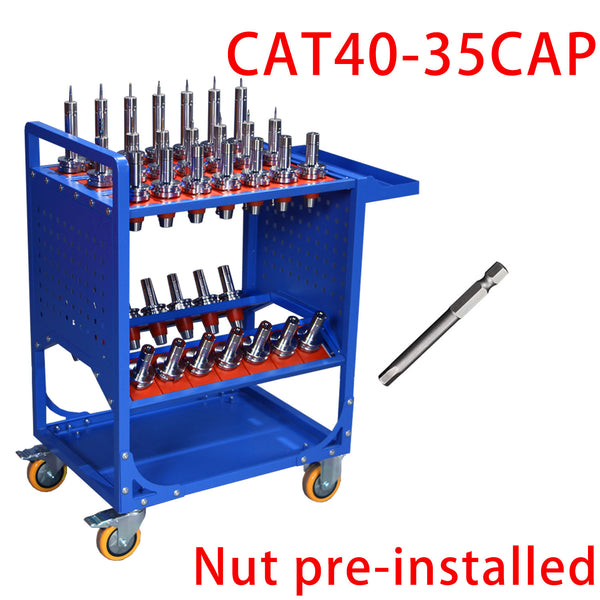 Blue classic cnc tool cart BT40-35PCS