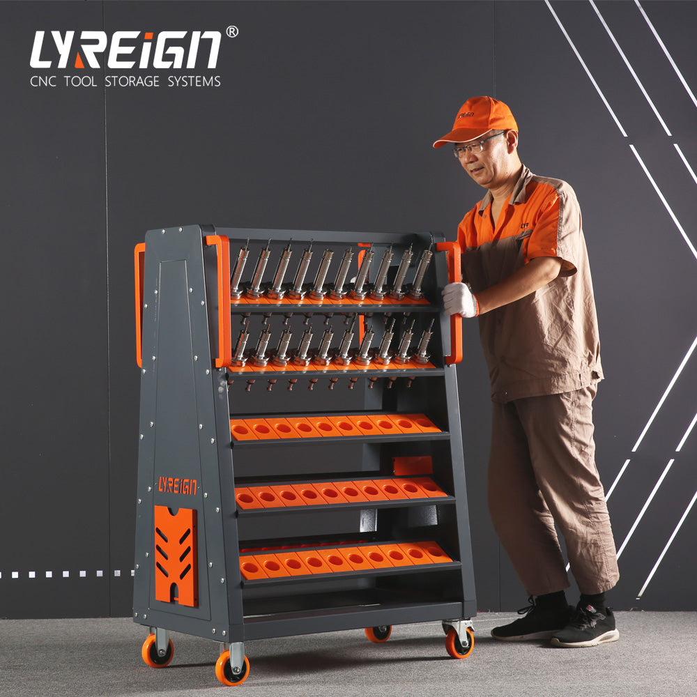 CNC Tool Cart Double-sided storage movable tool cart – LYREIGN CNC Tool ...